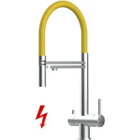 VIZIO Edelstahl Massiv Einhebelmischer Gelb