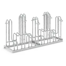 Hochwertiger Fahrradständer Standparker 4158 | Sicherer Radständer auch für Mountainbikes & E-Bikes | beidseitig, für 8 Fahrräder | Stahl verzinkt
