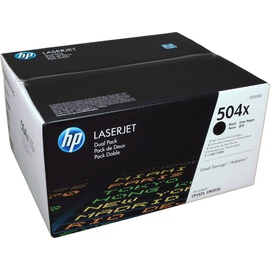 HP 504X schwarz 2er Pack (CE250XD)