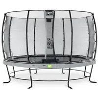 EXIT TOYS Elegant Trampolin 366 cm inkl. Economy Sicherheitsnetz grau