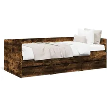 vidaXL Tagesbett mit Schubladen 90 x 200 cm braun