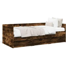 vidaXL Tagesbett mit Schubladen 90 x 200 cm braun