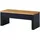 MASSIVMOEBEL24.DE Sitzbank Wildeiche Natur lackiert/geölt 110 x 42 x 45 cm