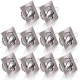 Maxkomfort Einbaustrahler 10er Pack eckig grau