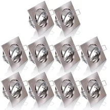 Maxkomfort Einbaustrahler 10er Pack eckig grau