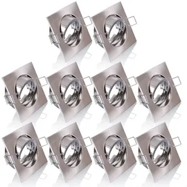 Maxkomfort Einbaustrahler 10er Pack eckig grau