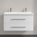 Villeroy & Boch Waschtischunterschrank 2 Auszüge 98 x 51,4 x 48 cm Weiß