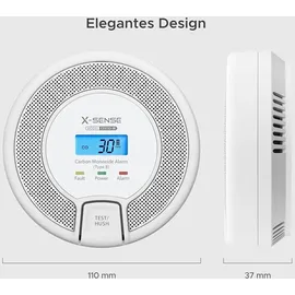 X-Sense Vernetzbarer Kohlenmonoxid CO-Melder CO03D-W,