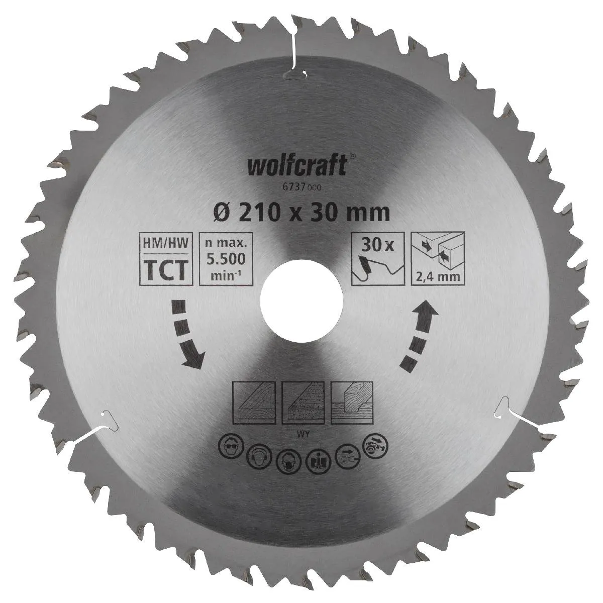 wolfcraft Kreissägeblatt Hartmetall in verschiedenen Größen