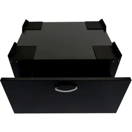 Mendler Waschmaschinenunterschrank HWC-E50, Sockel Podest Erhöhung Untergestell, Schublade 33x61x52cm ~ schwarz