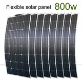Tragbares Solarpanel 100W–800W, 12V/24V, Monokristallin, flexibel