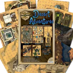 Dungeon Alchemist Map-Serie (4 verschiedene Kartenpacks) - Desert Adventures