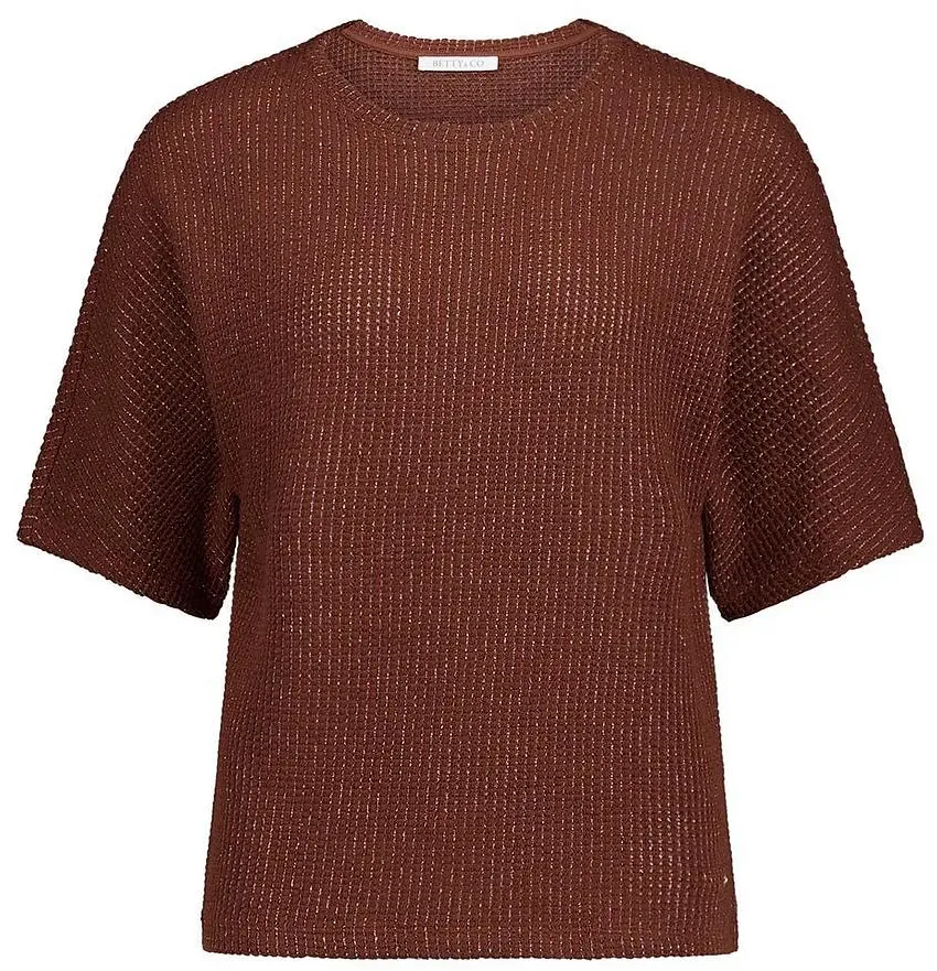 Rundhals-Pullover Betty & Co braun, 36