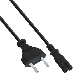 InLine 70er Bulk-Pack Netzkabel - Netzstecker auf Euro 8 C7 Stecker - 1,5m