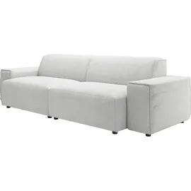 Home Affaire Big-Sofa HOME AFFAIRE "Glimminge auch in Breitcord, Feincord + Easy care-Bezug", silber, B:254cm H:71cm T:101cm, 95% Polyester, 5% Nylon, Sofas, Big-Sofa, besondere Kedernähte Zierkissen
