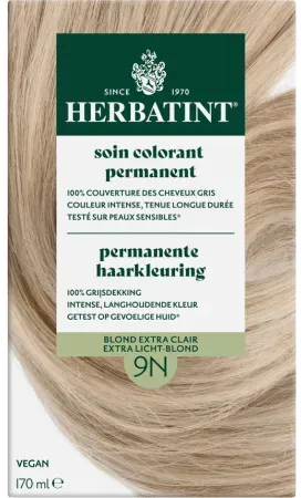 Herbatint Permanente Haarfärbung 9N Extra Hellblond 1 Kit
