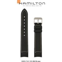 Hamilton Silikon/Kautschuk Khaki Sub Ii, Iii Band-set Kautschuk-schwarz-20/18 H691.745.100 - schwarz
