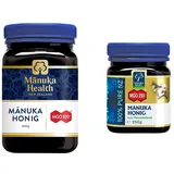 Manuka Health aktiver Manuka-Honig MGO 100+, 1er Pack (1 x 500 g), 41984 & - Manuka Honig MGO 250+ (250 g) - 100% Pur aus Neuseeland mit zertifiziertem Methylglyoxal Gehalt