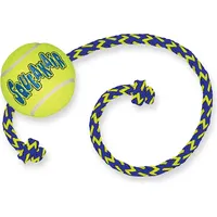Kong SqueakAir Ball mit Seil - Hundespielzeug