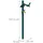 Relaxdays Schlauchhalter Wasserzapfstelle 1,1 m grün