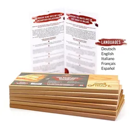 grillart Räucherbrett 6 Stück 1 cm Zeder braun