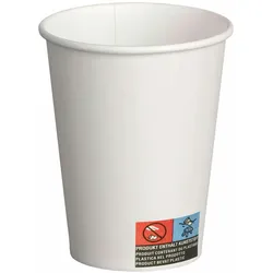 VEPATIM 400x Kaffeebecher CoffeeToGo Pappbecher Trinkbecher weiß 200ml