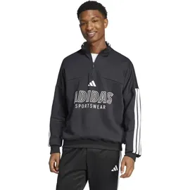 adidas House of Tiro Fleece 1/2-Zip Sweatshirt Herren Schwarz XL