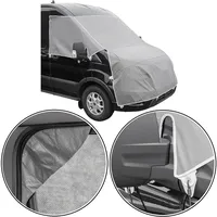 PRO PLUS Frontscheibenabdeckung kompatibel Ford Transit ab 2014 – Abdeckplane Wohnwagen mit UV-Schutz, isolierender Wirkung, mehr Privatsphäre, 160 g/m2 Vl