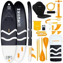 huiike Stand Up Paddling Board 305 x 84 x 15 cm schwarz