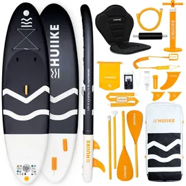 huiike Stand Up Paddling Board 305 x 84 x 15 cm schwarz
