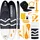 huiike Stand Up Paddling Board 305 x 84 x 15 cm schwarz