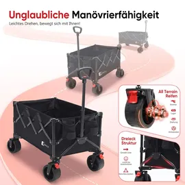 sunula Bollerwagen Faltbar schwarz