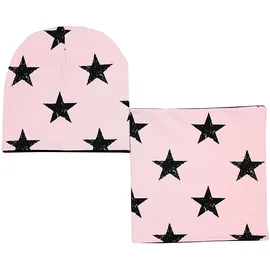 TupTam Beanie TUPTAM Schwarz/Rosa 52-54