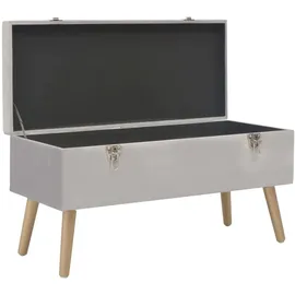 vidaXL Bank mit Stauraum 80 cm Grau Samt
