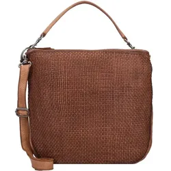 Harbour 2nd Soft Weaving Maureen Schultertasche Leder 30 cm charming cognac