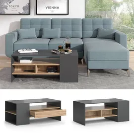 Vicco Couchtisch Fabien Eiche 110 x 60 cm