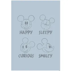 Komar Bild »Mickey Blue Emotions«, Disney, (1 St.), Wandbild zur Dekoration im Kinderzimmer - ohne Rahmen Komar Farbe Bild(er): blau/schwarz