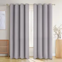 Blumtal 2er Set: - Thermovorhang – Kälteschutz – Grau - Grau