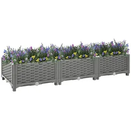 vidaXL Hochbeet 120x40x23 cm Polypropylen