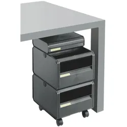 Styro Abfall-Rollwagen »styrotrend« mit Deckel schwarz, 40x59.7x33 cm