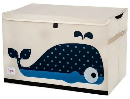 Opbevaringskasse med låg Whale