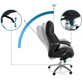 HJH Office Brenton XXL Kunstleder Schwarz