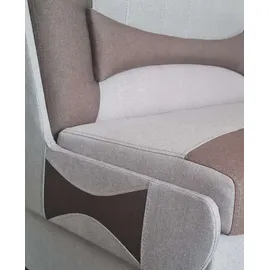 RODNIK Eckbank Samba New, Sitzbank, mit Stauraum und Ablage in Cappuccino-Braun