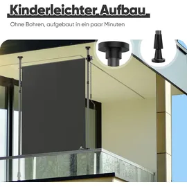 Strattore Klemmmarkise 120 x 310 cm anthrazit