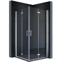 Duschkabine Eckeinstieg 120x90 Duschabtrennung Falttür Duschwand Duschtür Nano