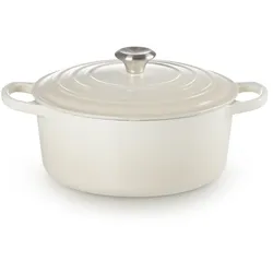 Le Creuset Gusseisen Topf 26 cm meringue / creme