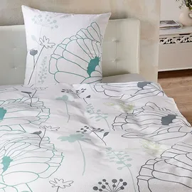 Traumschlaf Moni Floral Grün 155 x 220 cm + 80 x 80 cm