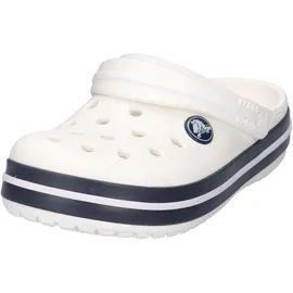 Crocs Crocband Clog Weiß/Marineblau, Größe 46, Weiß Marineblau, 29/30 EU