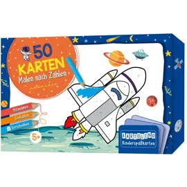 Circon Verlag GmbH 50 Karten Malen nach Zahlen - Weltraum