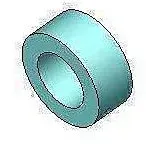 Haro Distanzring 404089 DR 01, für Kunststoffscharniere, Polyamid